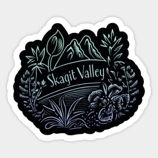 Skagit Valley Washington Souvenir Tulip Gardeners Floral Sticker